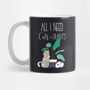 Cats and Plants Mug